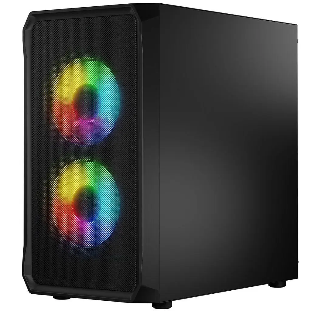 Корпус LogicConcept PORTOS MESH+GLASS ARGB fans 3x120mm ЧОРНИЙ без Блок живлення mATX - фото 4
