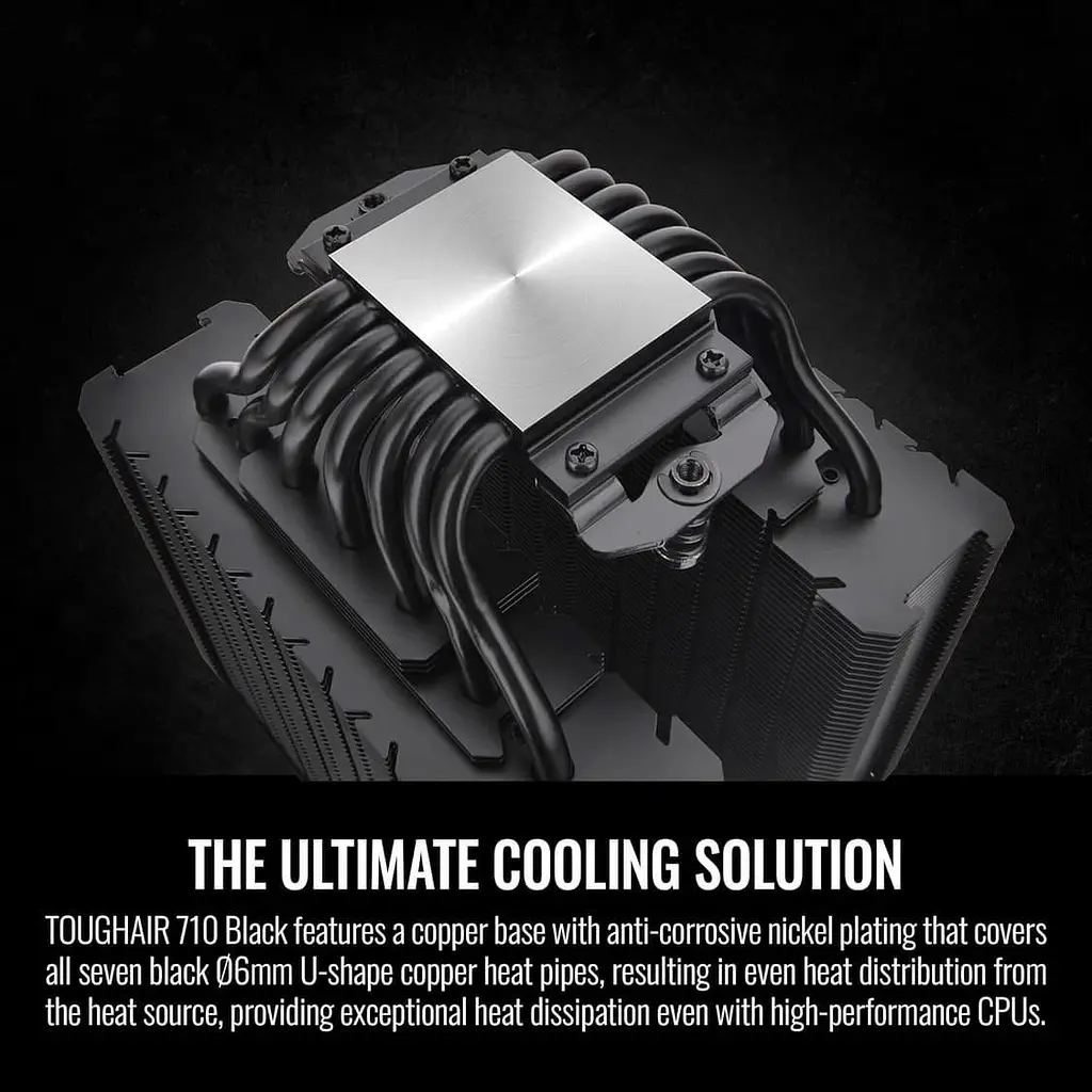 Кулер для процесора Thermaltake TOUGHAIR 710 Black (CL-P117-CA14BL-A) (7 CL-P117-CA14BL-A) - фото 10