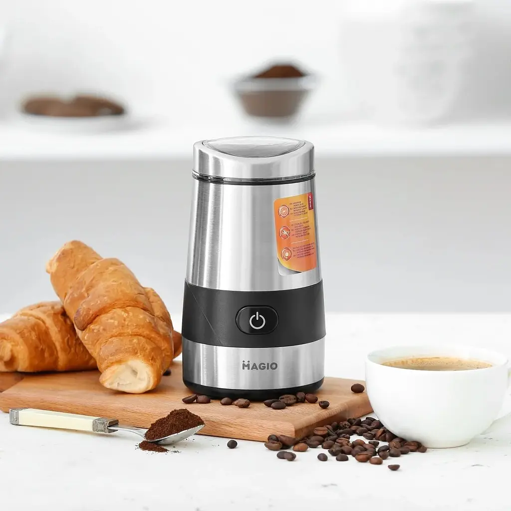 Кофемолка Magio МG-202 Silver 250 Вт 60 г (202МG) - фото 3