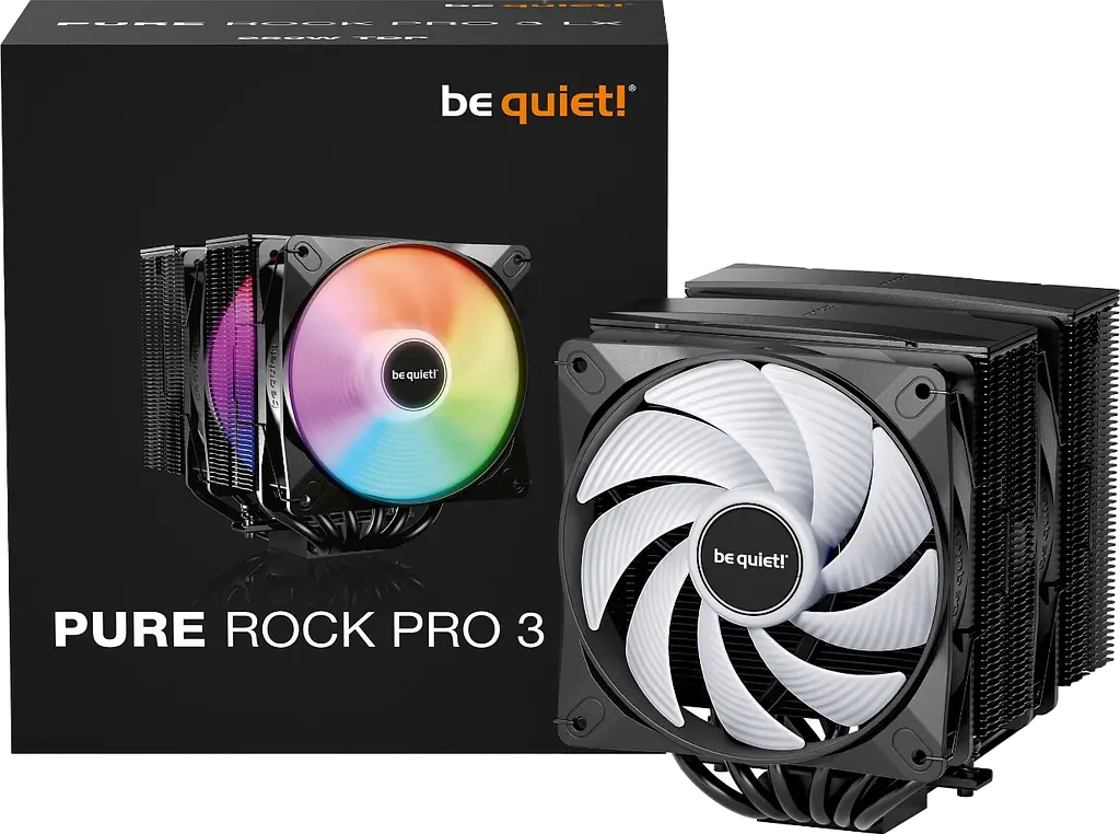 Повітряне охолодження be quiet! Pure Rock Pro 3 LX ARGB Black (BK043) - фото 4