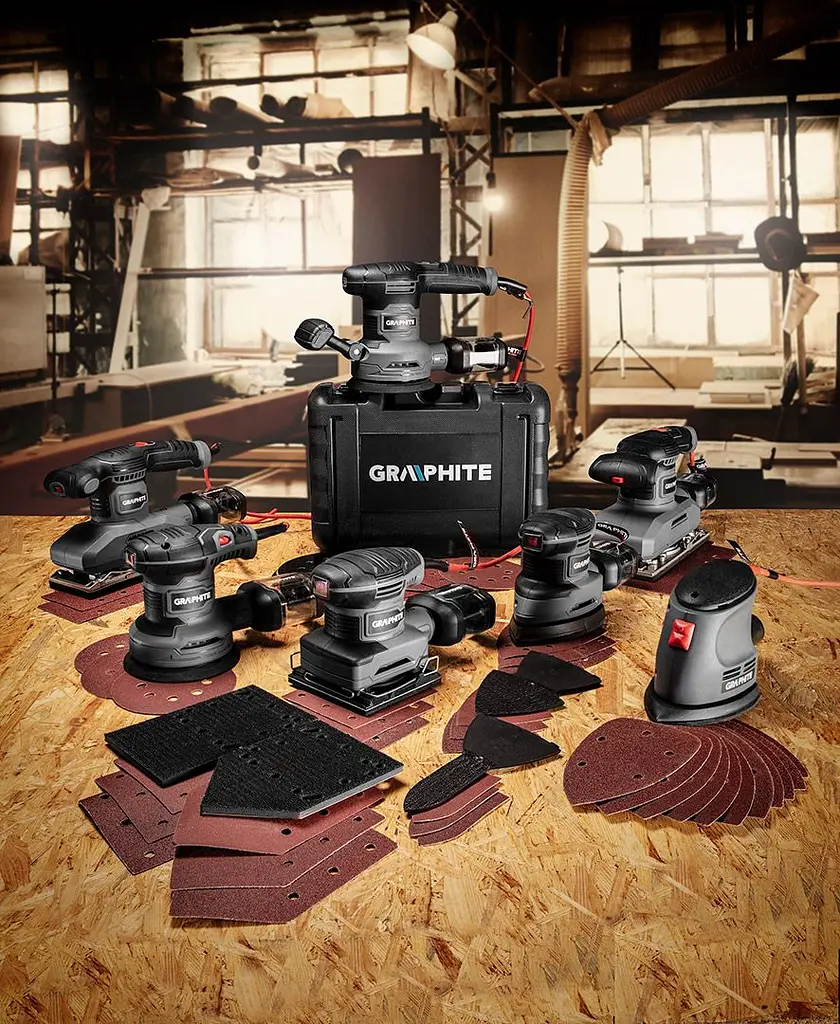 Шлифмашина вибрационная Delta 105Вт Graphite teh0025479 - фото 5