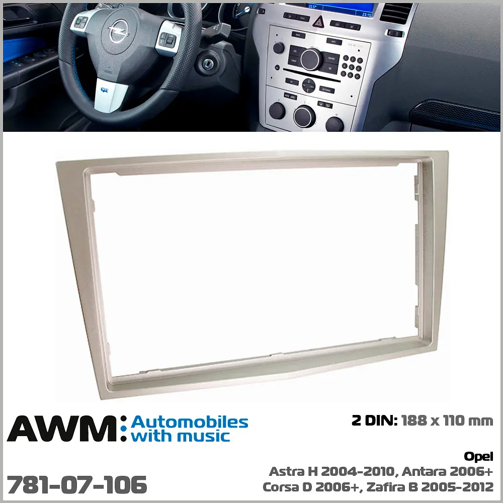 Перехідна рамка Opel Astra, Antara, Corsa, Zafira AWM 781-07-106 - фото 2