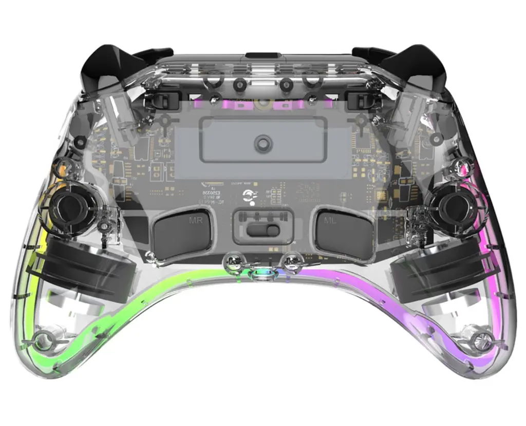 Геймпад джойстик GamePro GP-X13-T Xinput Bluetooth/2.4G/USB (Switch/PC/iOS/Android) Transparent - фото 3
