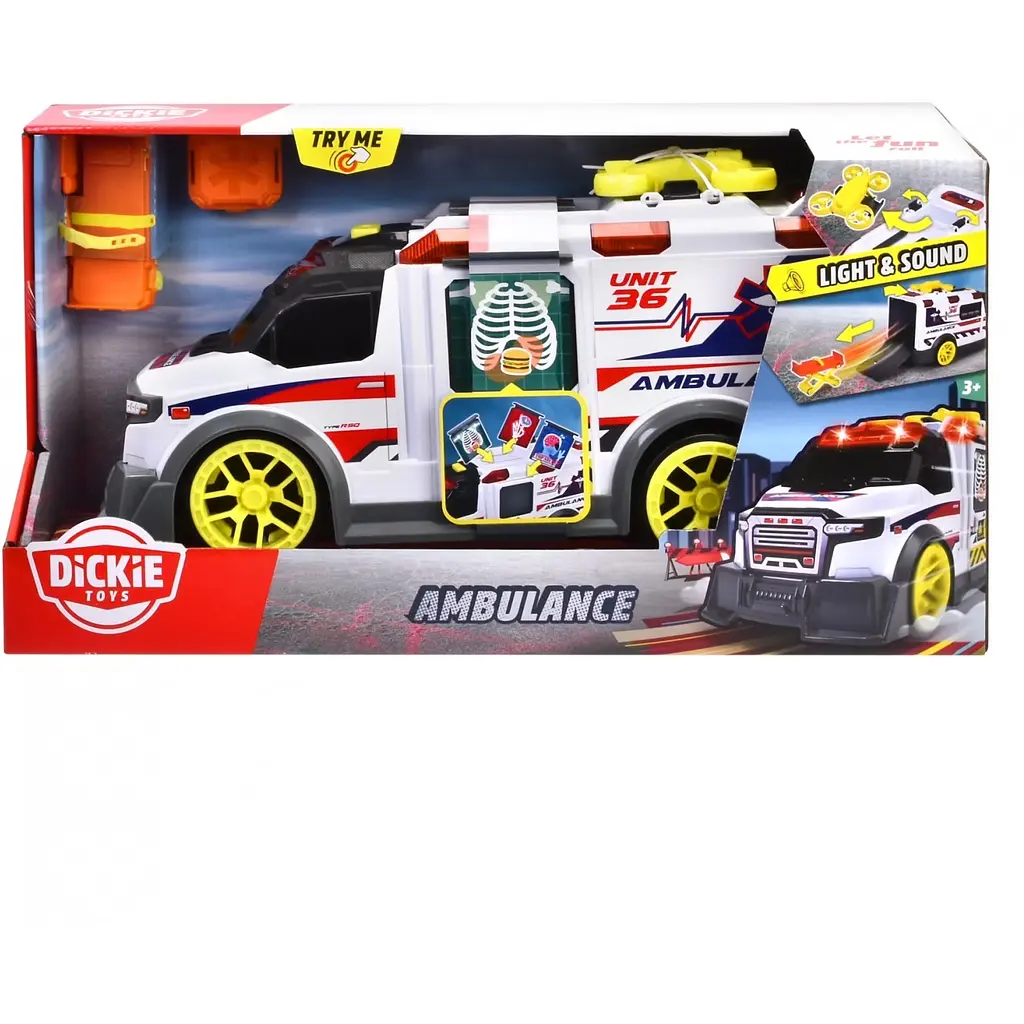 Швидка допомога Dickie Toys з аксесуарами зі звуковими та світловими ефектами 41 см (3307003) - фото 2