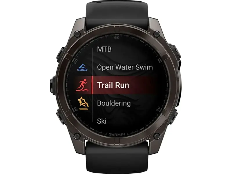 Спортивний годинник Garmin Fenix 8 51mm AMOLED Sapphire Carbon Gray DLC Titanium w. Black/Pebble Gray S. Band (010-02905-20/21) - фото 9