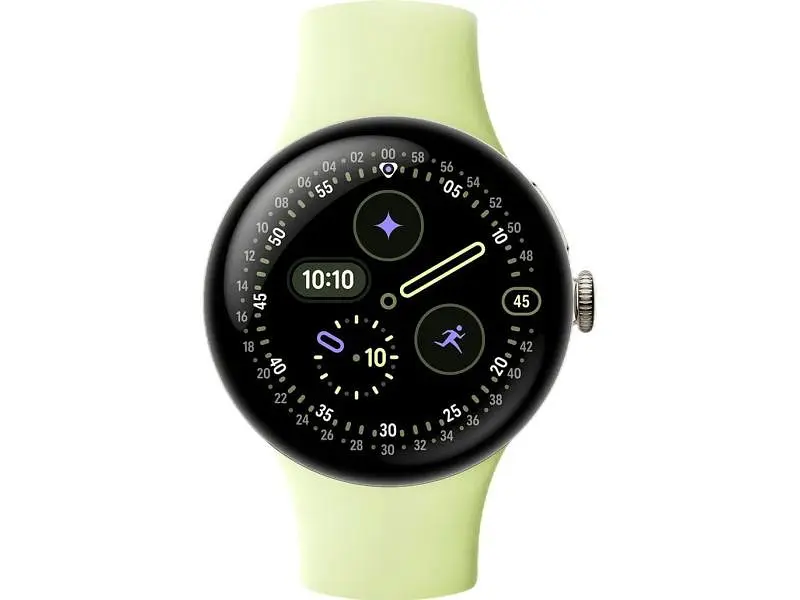 Смарт-годинник Google Pixel Watch 4 41mm Wi-Fi Champagne Gold Aluminum case / Lemongrass Active Band - фото 2