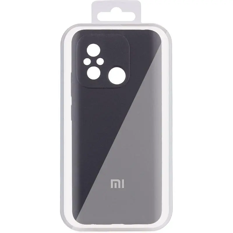 Чохол Lakshmi Silicone Cover Full Camera AA with logo для Xiaomi Redmi 12C/Poco C55 Чорний/Black - фото 2