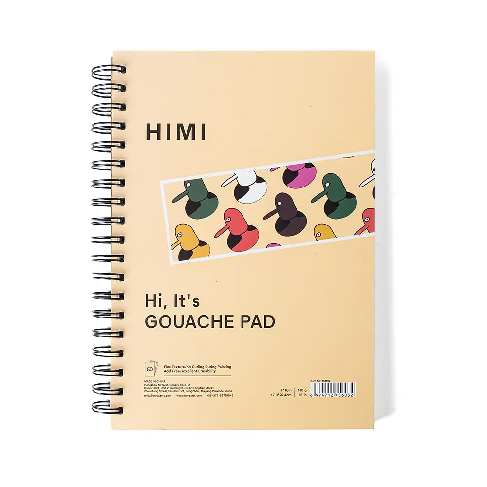 Набір гуашевих фарб HIMI Twin Cup 72×12 мл, 72 кольори, Green Apple, пластиковий пенал + аксесуари у фетровому чохлі (6937327504178) - фото 7
