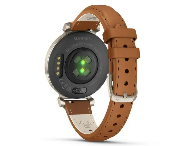 Смарт-годинник Garmin Lily 2 Cream Gold with Tan Leather Band (010-02839-60) - фото 7