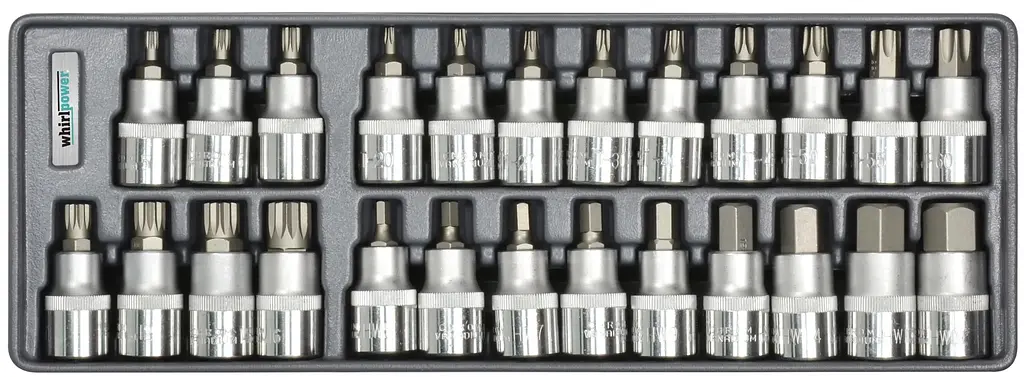Набір біт під посадку 1/2" на ложементі Whirlpower 223299 (25 шт)