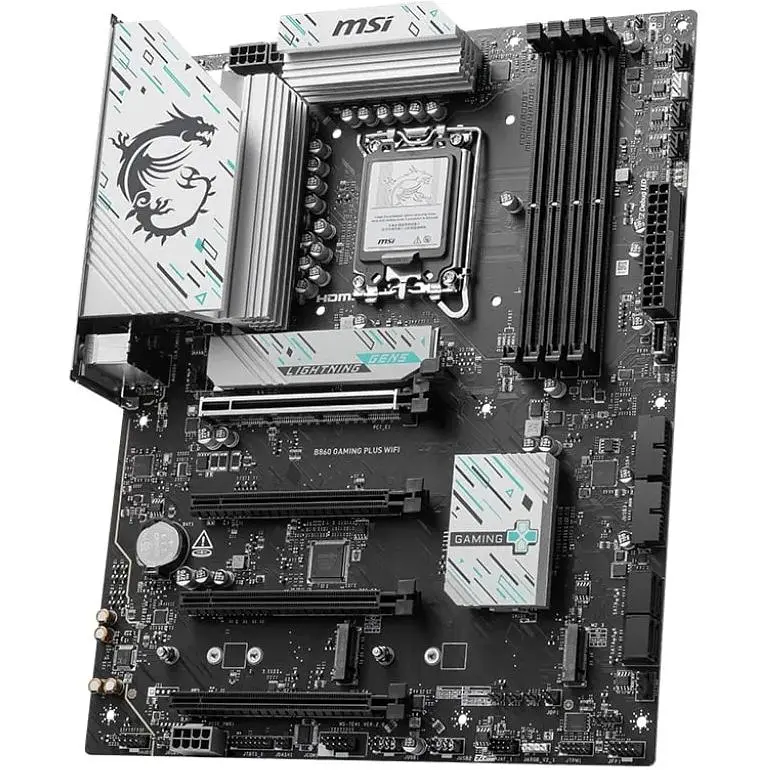 Материнська плата MSI B860 Gaming PLUS WIFI s1851 B860 4xDDR5 M.2 HDMI DP WiFi BT ATX - фото 3