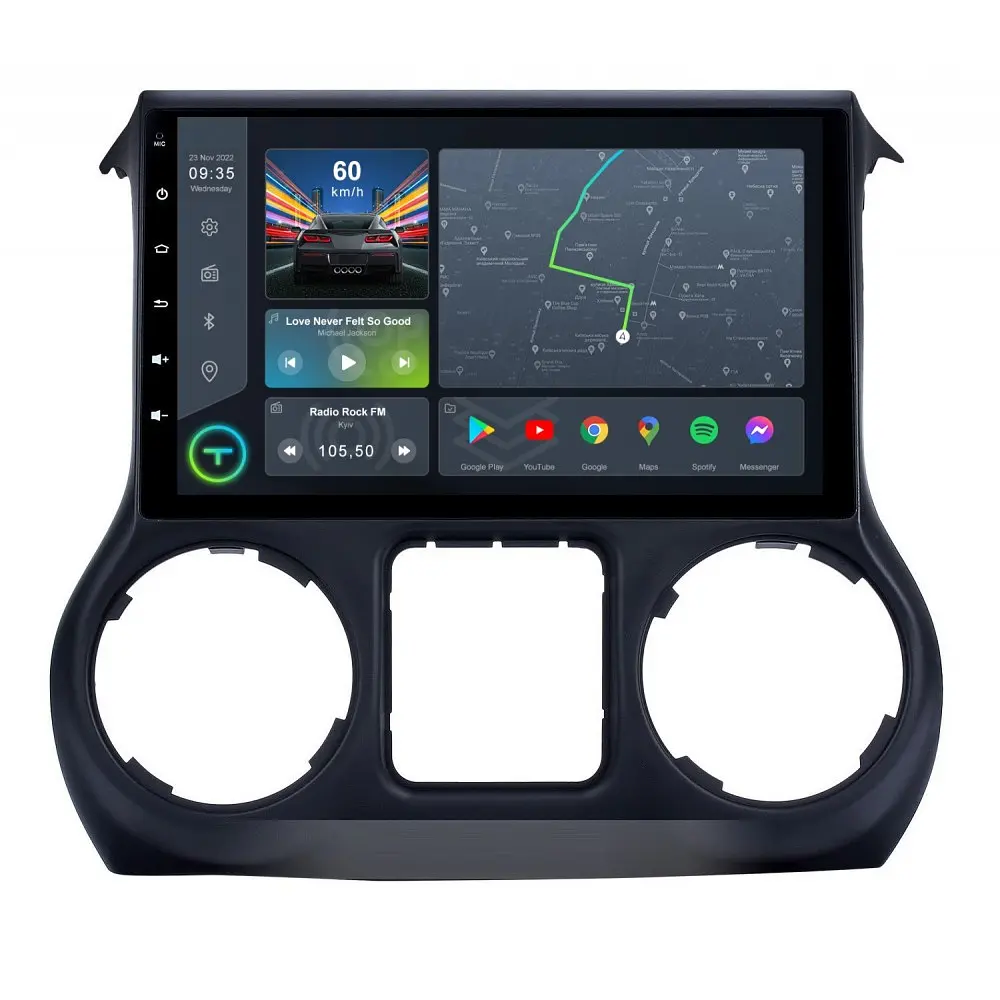 Штатна магнітола TORSSEN Jeep Wrangler 11-14 FL9 4+64Gb 4G Carplay DSP