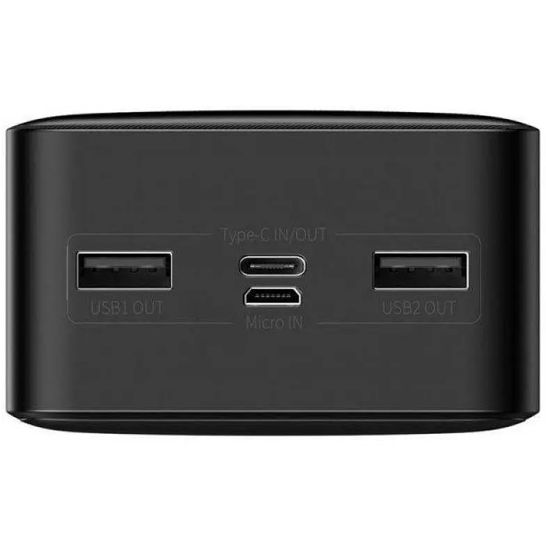 Зовнішній акумулятор (Power Bank) Baseus Bipow Digital Display Powerbank 15W 30000 mAh Black (PPDML-K01) - фото 3