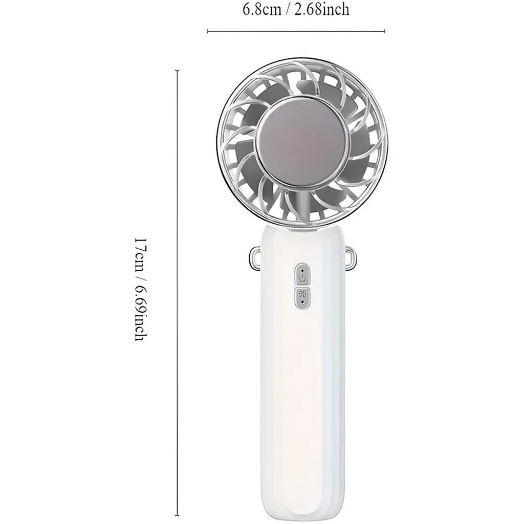 Портативний вентилятор DK K36 White [110322] - фото 3