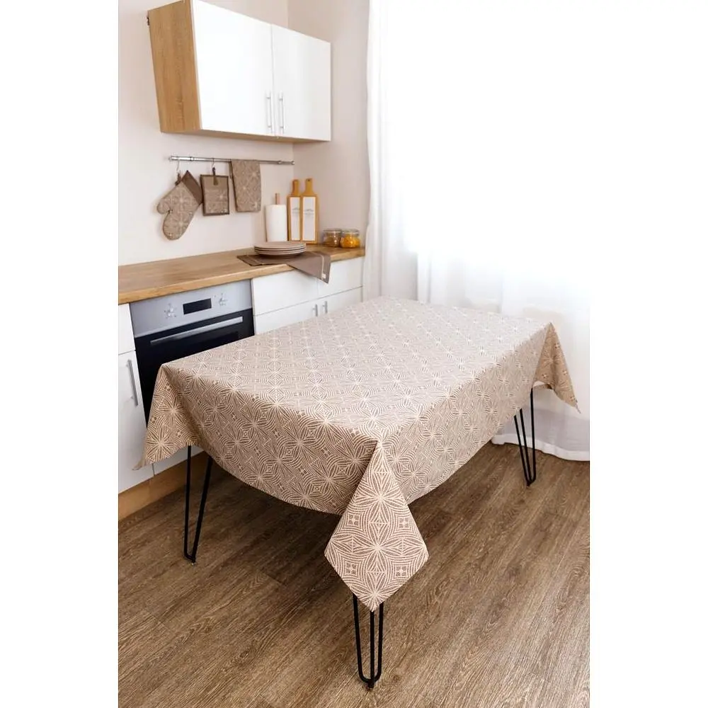 Скатерть Прованс Корица 133х220 см коричневая (41147) - фото 2