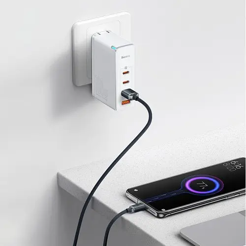 USB кабель Baseus Crystal Shine Series Fast Charging Data USB для Type-C 100W 2m чорний CAJY000501 - фото 8
