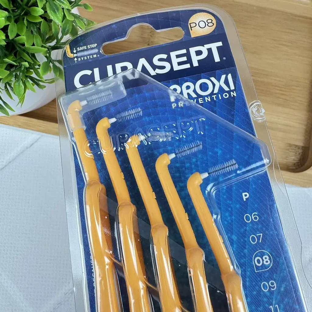 Міжзубний йоржик кутові Curasept Proxi Angle P08, ISO1 (0.8 мм, мандарин), 5 шт - фото 2