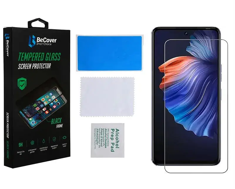 Захисне скло BeCover для Tecno Camon 19 Neo (CH6i) Crystal Clear Glass 3D (708134) - фото 2