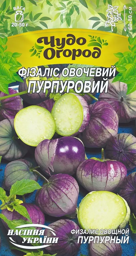 Фізаліс Насіння України Овочевий пурпурний 0.2г ЧудоОгород