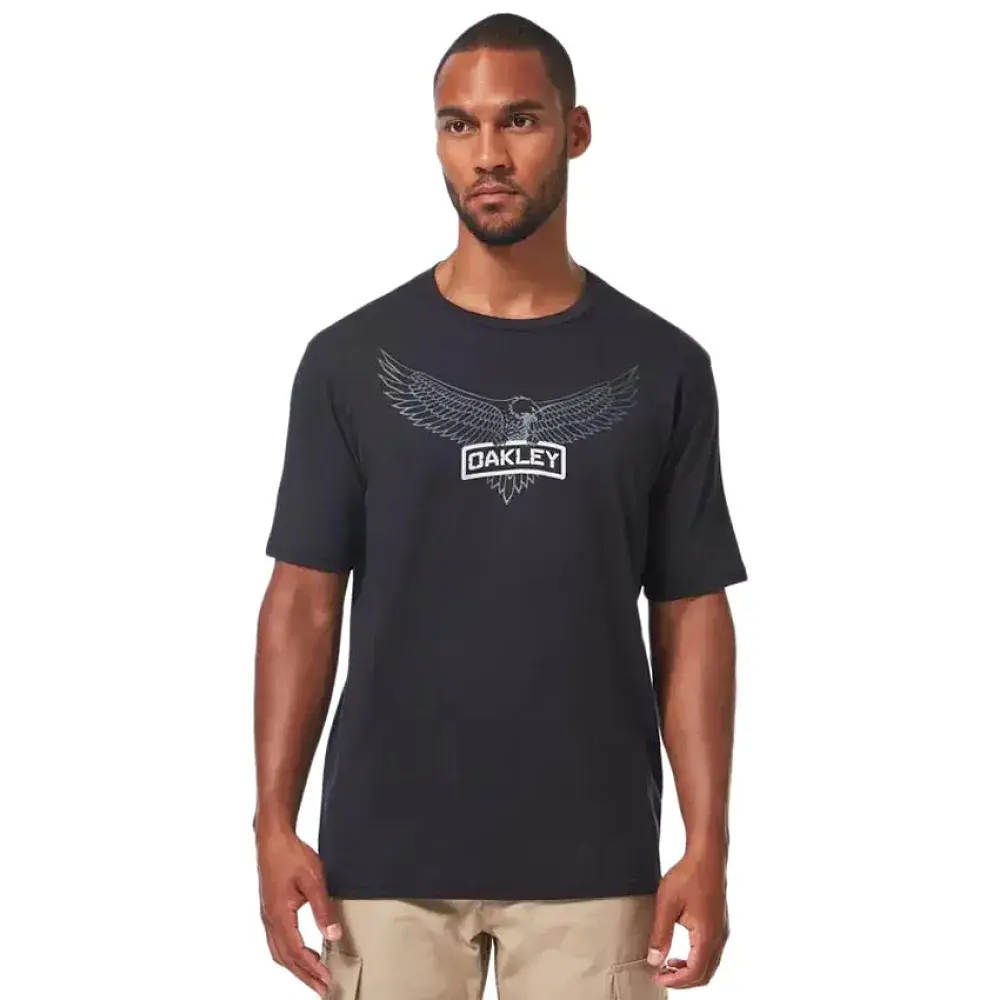 Футболка Oakley Si Oakley Eagle Tab Tee M black - фото 3