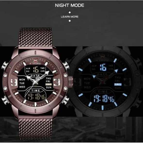 Чоловічий наручний годинник Naviforce Tesla Brown NF9153 - фото 6