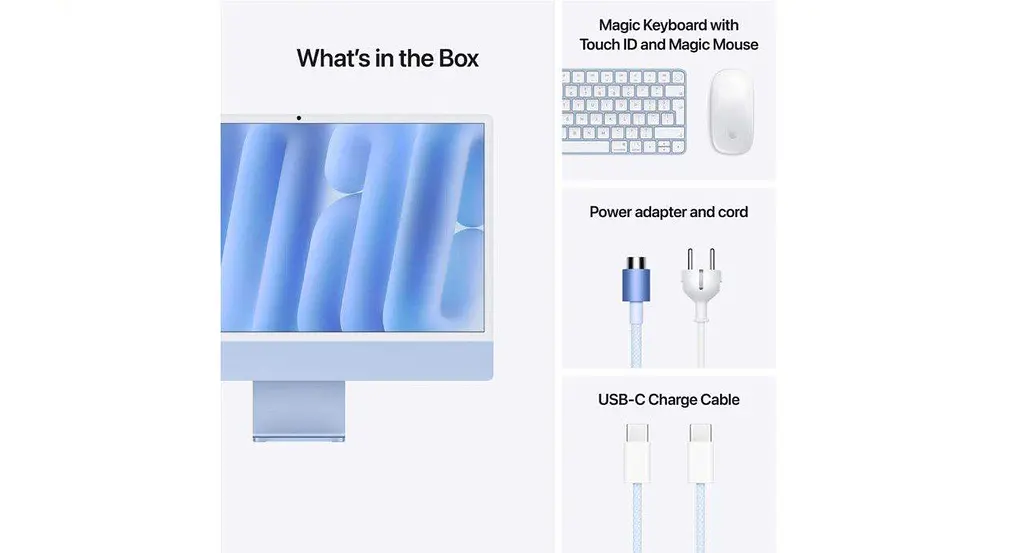 Моноблок Apple iMac 24 M4 Blue (MD2T4SL/A) - фото 4