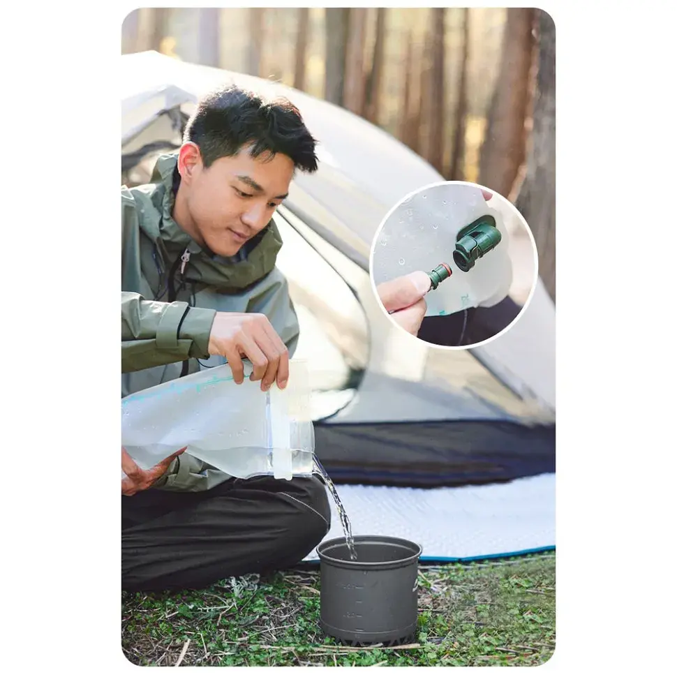 Питна система Naturehike CNK2450CF011, 3л. прозора (6975641889793) - фото 11