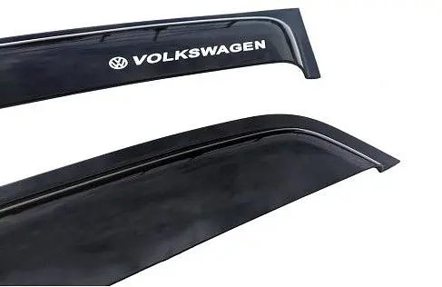 Дефлектори вікон ветровики Volkswagen Golf 5 Хетчбек 2003-2009 Скотч 3M Voron Glass - фото 2