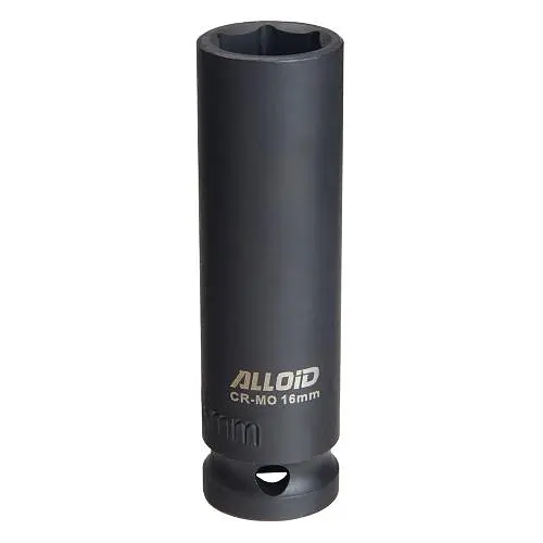Торцева головка ударна глибока 1/2"DR, 16 мм. Alloid. GUG-51116