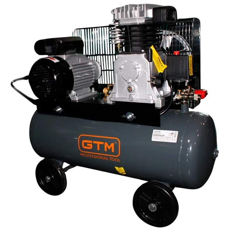 Поршневий повітряний компресор 50 л GTM KCH2070A-50L ремінний