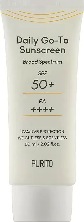 Легкий сонцезахисний крем Purito Daily Go-To Sunscreen SPF 50+ PA++++ 60 мл - фото 2