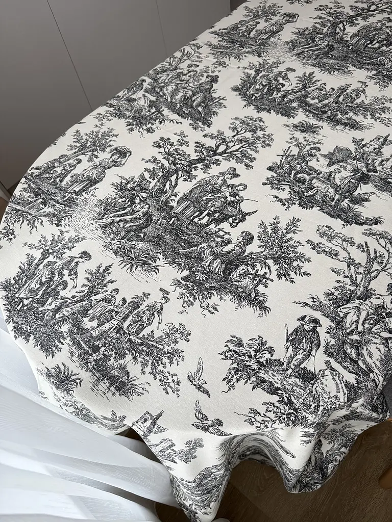Скатертина столова Ecotton DUCK 170х220 см водовідштовхувальна Italiano сірий (30497 Grey) (25005) - фото 3