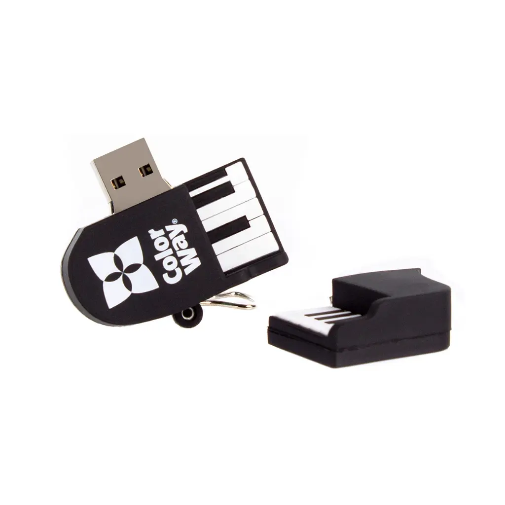 USB флеш накопичувач ColorWay Piano 64 GB 3.0 Black (CW-USBPO64) - фото 3