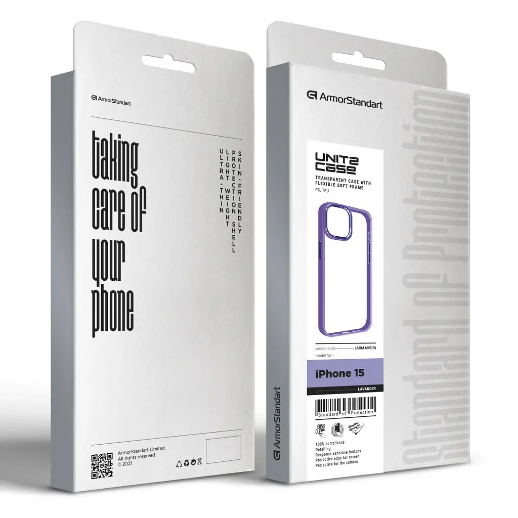 Чохол ArmorStandart UNIT2 для Apple iPhone 15 Lavender - фото 5