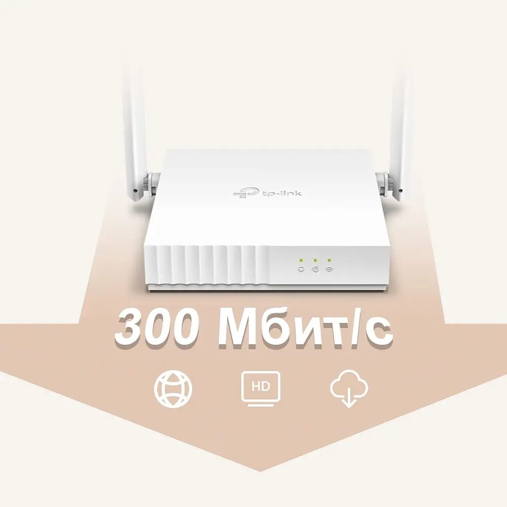 Бездротовий маршрутизатор TP-Link Router TL-WR820N (v2) 300M Wireless (2-Antenna) (6469503) - фото 6