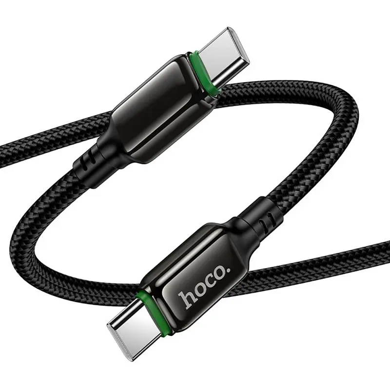 Дата кабель Hoco X127 Exceed Type-C to Type-C 60W (1m) Black - фото 5