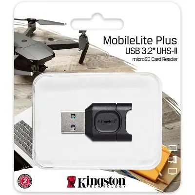 Зчитувач флеш-карт Kingston USB 3.1 microSDHC/SDXC UHS-II MobileLite Plus (MLPM) - фото 3