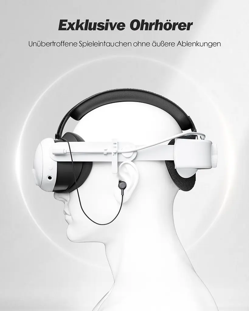 Ремешок SUPERUS Elite с аккумулятором для Meta Quest 3S/Quest 3 - Ремешок для головы с аккумулятором с наушниками для аксессуаров - фото 7