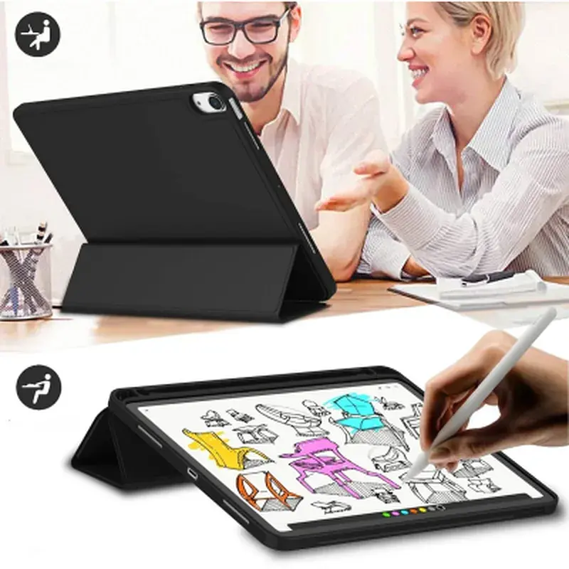Чохол до планшета BeCover Tri Fold Soft TPU Apple iPad Air 11" M4 2026 Black (715229) - фото 6