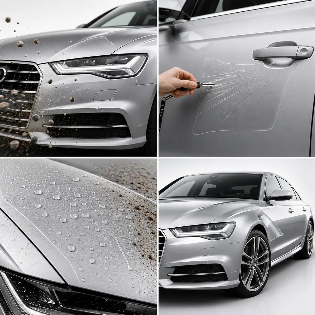 Антигравійна захисна бронеплівка за лекалами для Audi A6 C7 2011-2018 - повний кузов - фото 3