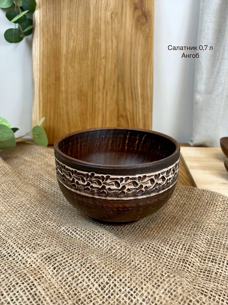 Шашличний столовий сервіз керамічного (глиняного) посуду на 6 чоловік Ангоб - фото 6