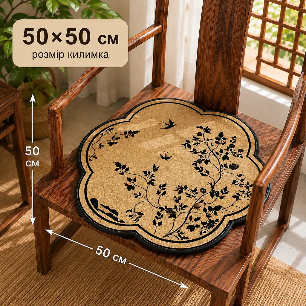 Подушка для стільця Solve з квітами 50 x 50 см (KT9000273) - фото 3