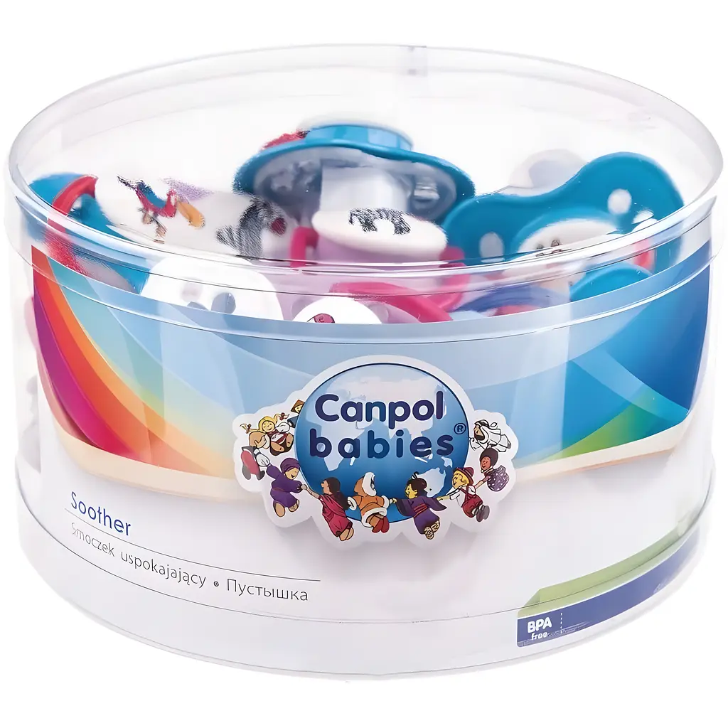 Набір круглих силіконових пустушок Canpol Babies 0-6 міс. 20 шт. (22/520)