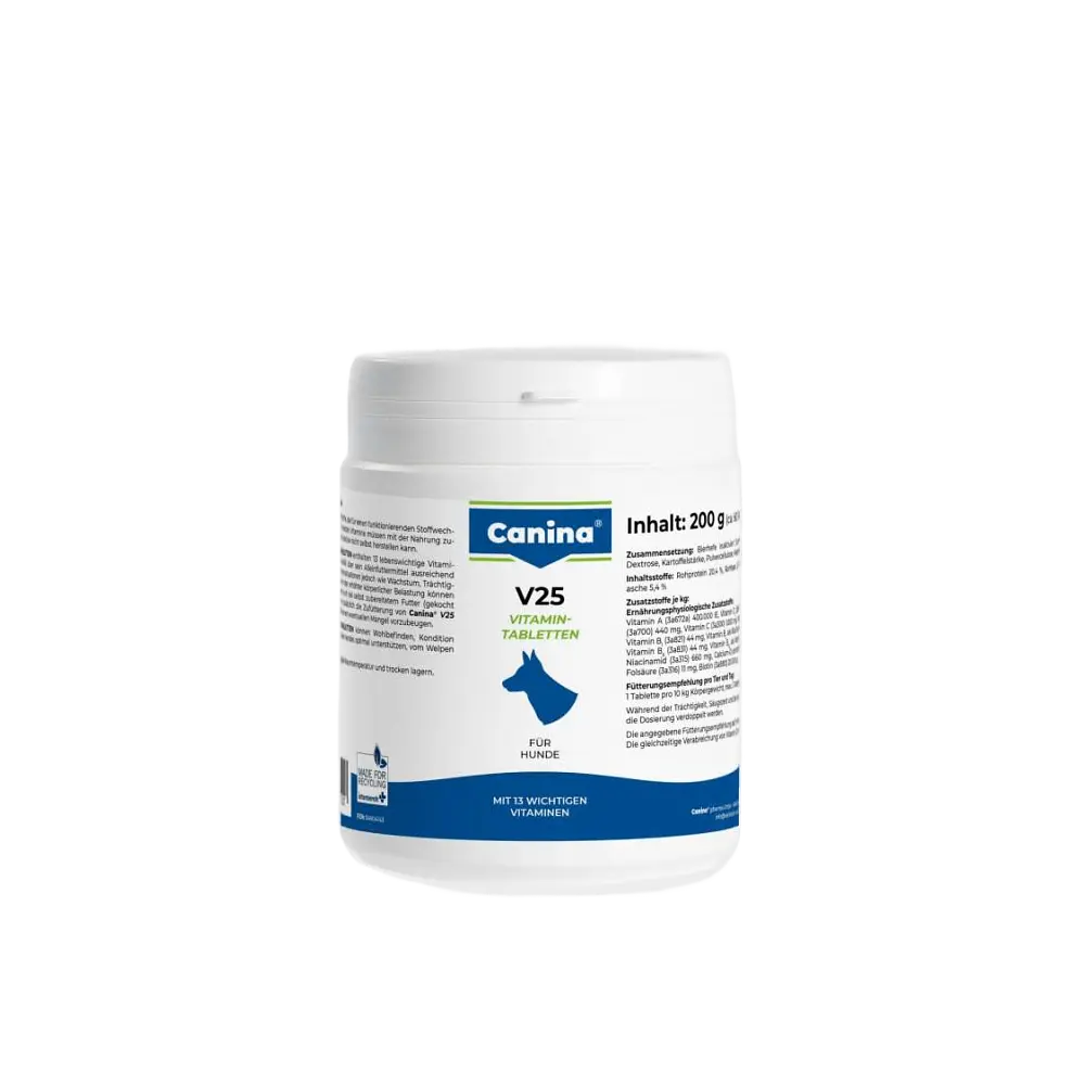 Вітаміни Canina V25 Vitamintabletten для собак, полівітамінний комплекс, 200 г (60 табл) - фото 2