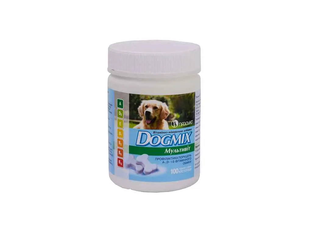 Вітаміни Продукт мінеральна добавка DOGMIX Мультивіт 100табл
