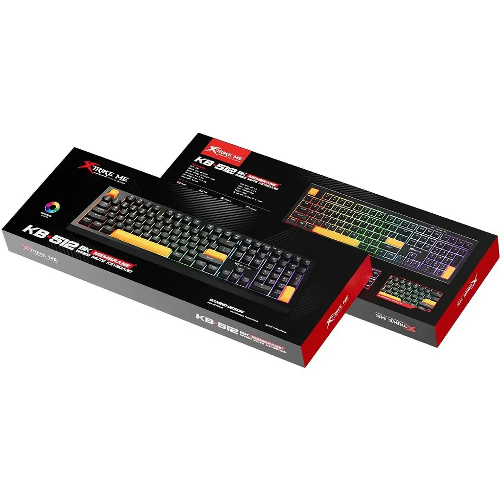 Клавіатура Xtrike Me KB-512 UA Silent switch LED USB Black (KB-512BKUA) - фото 6