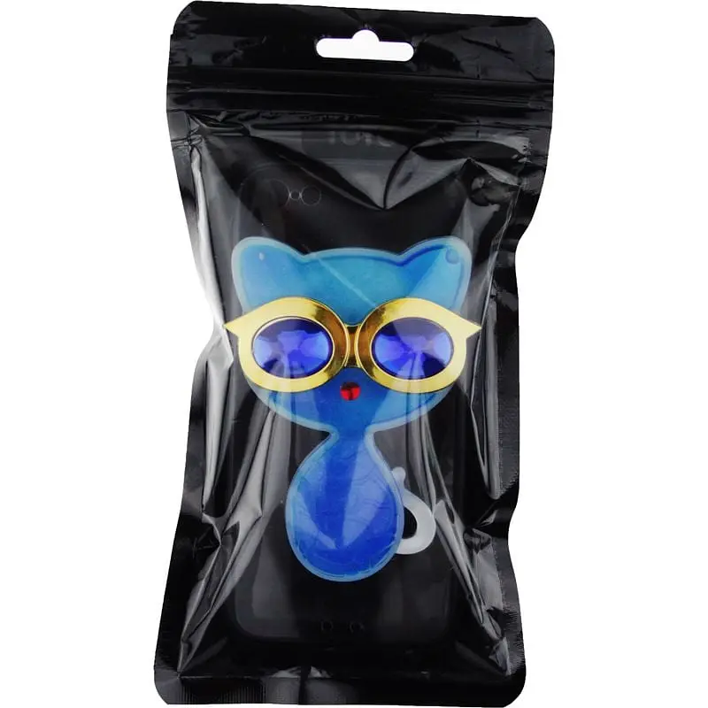 Чохол-накладка Toto TPU Case Decorative Stones IPhone 5/5S/SE Cat Blue - фото 2