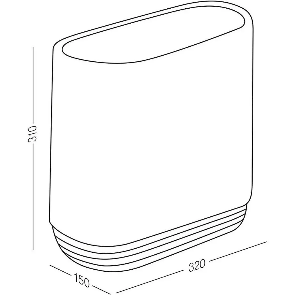 Відро для сміття МВМ My Home BP-14 біле з сірим 10 л (BP-14 WHITE/GRAY) - фото 2