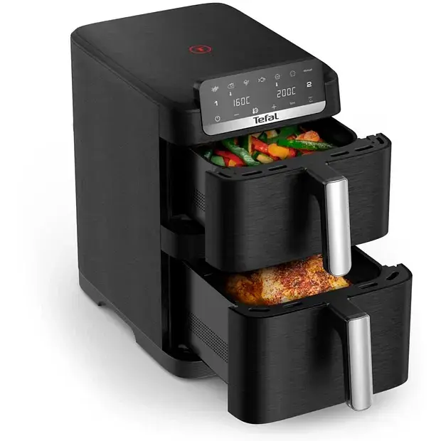 Мультипіч Tefal Easy Fry Crispy Stack 2700 Вт чорна (EY7528E0) - фото 3