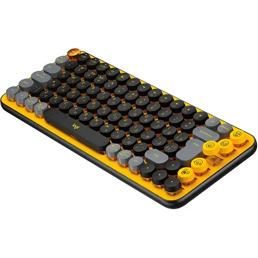 Клавиатура Logitech POP Keys Wireless Mechanical Keyboard Blast Yellow UA [920-010735] [94267] - фото 3